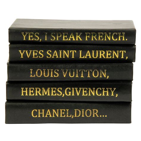 Yes I speak French Decorative Book Set of 5 – Paynes Gray